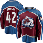 Johmsee C.Avalanche #42 Josh Manson Burgundy Home Breakaway Player Jerseys