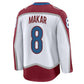 C.Avalanche #8 Cale Makar Fanatics Away Premium Jersey - White Stitched American Hockey Jerseys