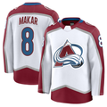 Johmsee C.Avalanche #8 Cale Makar White Away Premium Jerseys