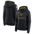 Johmsee C.Bears Black Salute to Service Pullover Hoodies Limited Blank Player Stitched Jerseys