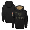 Johmsee C.Bears Black Salute to Service Pullover Hoodies Limited Home Blank Player Stitched Jerseys