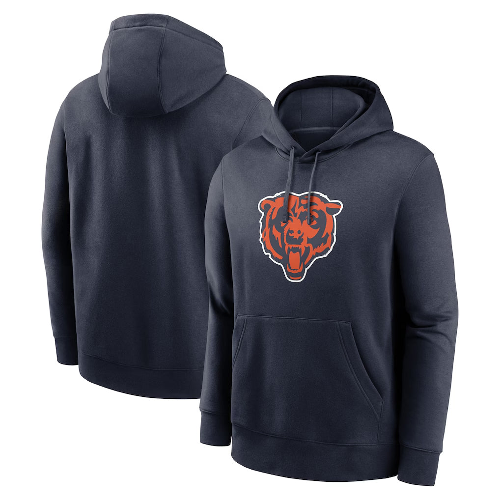 Johmsee C.Bears Navy Salute to Service Pullover Hoodies Limited Blank Player Stitched Jerseys