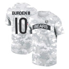 Johmsee C.Bears #10 Luther Burden III Player Arctic Camo Salute to Service Performance T-Shirt Limited Stitched Jerseys
