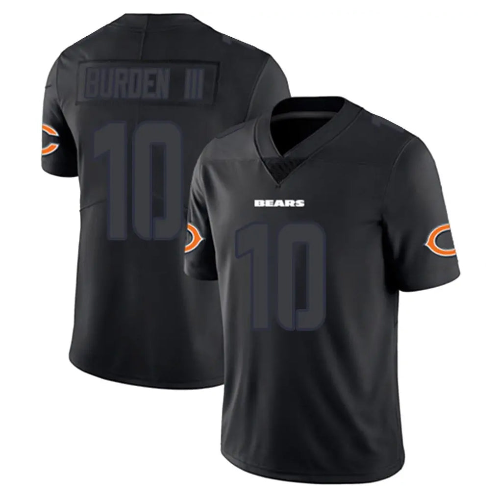 Johmsee C.Bears #10 Luther Burden III Player Black Impact Limited Game Stitched Jerseys