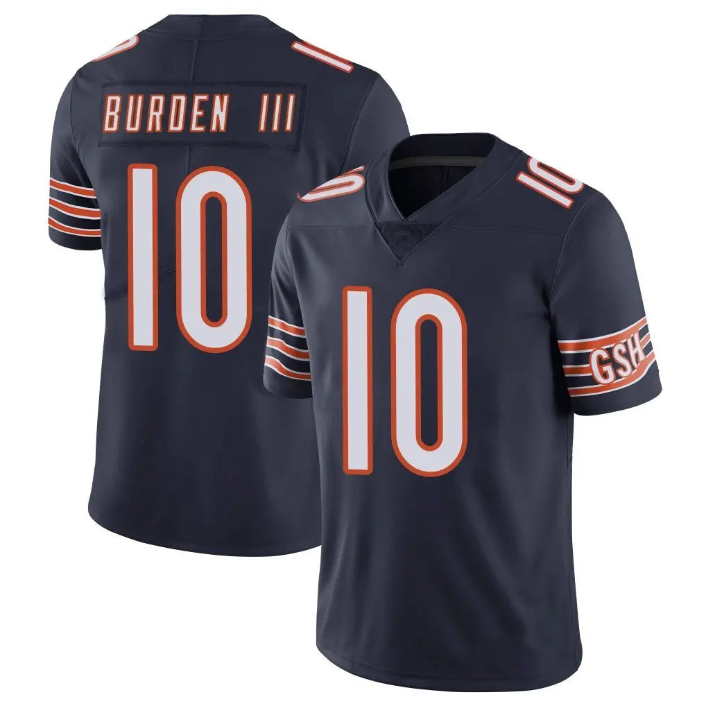 Johmsee C.Bears #10 Luther Burden III Player Navy Vapor Untouchable Limited Home Game Stitched Jerseys
