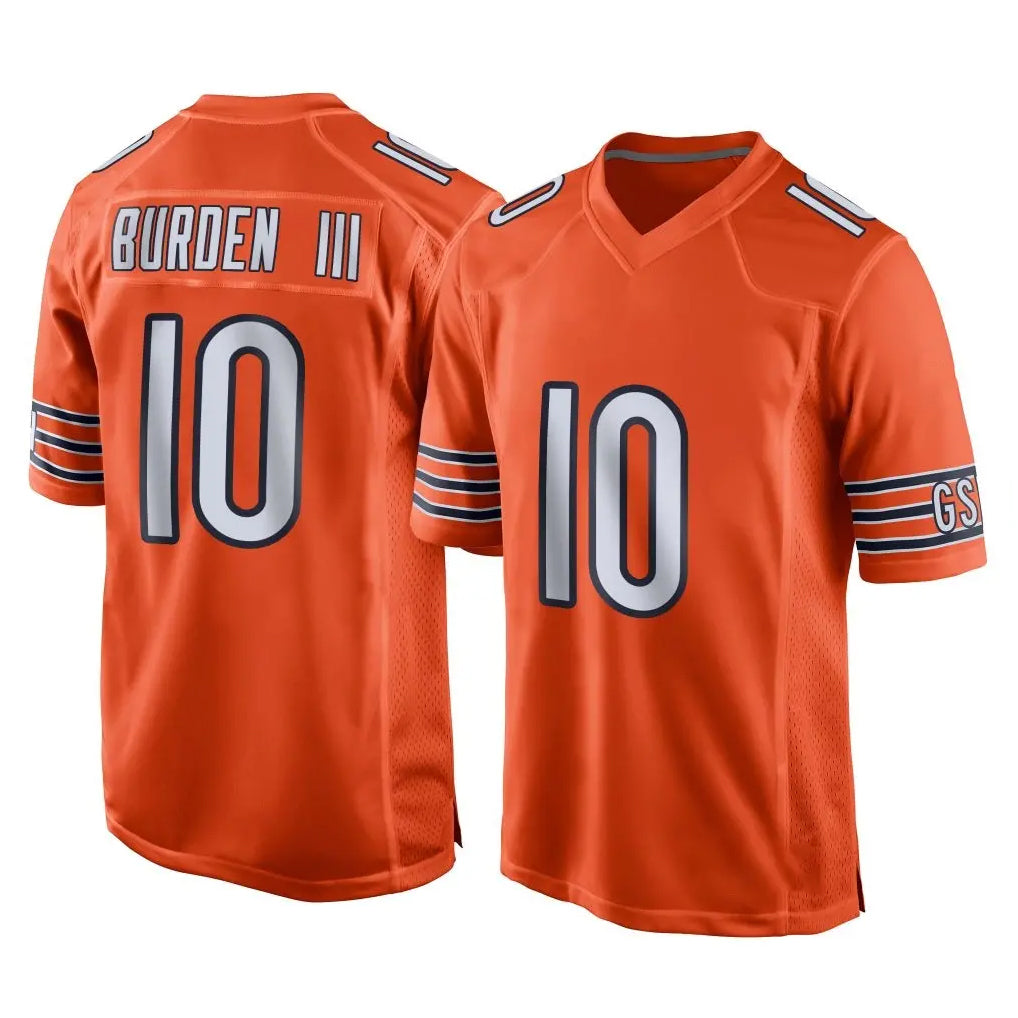 Johmsee C.Bears #10 Luther Burden III Player Orange Home Game Stitched Jerseys