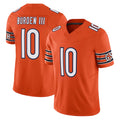 Johmsee C.Bears #10 Luther Burden III Player Orange Vapor F.U.S.E. Limited Home Game Stitched Jerseys