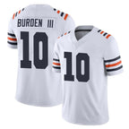 Johmsee C.Bears #10 Luther Burden III Player White Classic Vapor Limited Home Game Stitched Jerseys