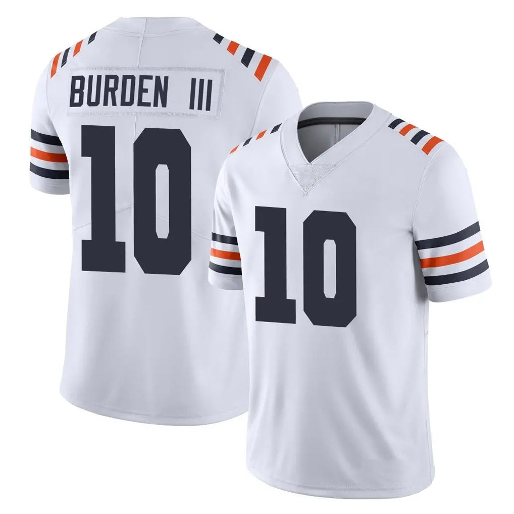 Johmsee C.Bears #10 Luther Burden III Player White Classic Vapor Limited Home Game Stitched Jerseys