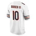 Johmsee C.Bears #10 Luther Burden III Player White Home Game Stitched Jerseys