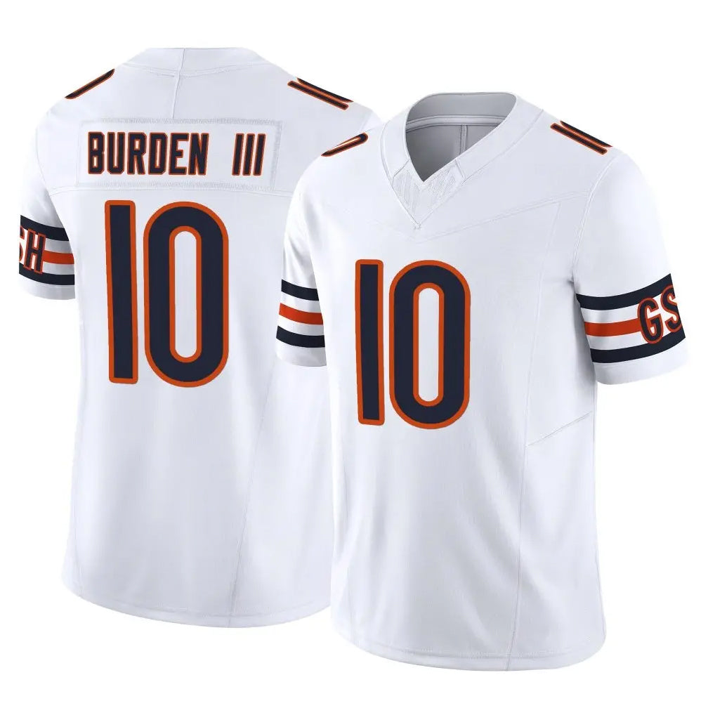Johmsee C.Bears #10 Luther Burden III Player White Vapor F.U.S.E. Limited Home Game Stitched Jerseys