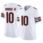 Johmsee C.Bears #10 Luther Burden III Player White Vapor F.U.S.E. Limited Home Game Stitched Jerseys
