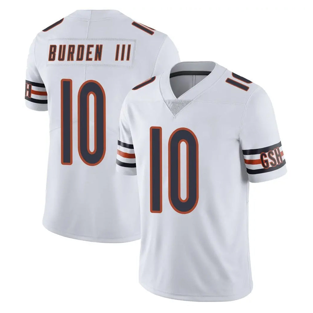 Johmsee C.Bears #10 Luther Burden III Player White Vapor Untouchable Limited Home Game Stitched Jerseys