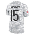Johmsee C.Bears #15 Rome Odunze Player Arctic Camo Salute to Service Limited Stitched Jerseys