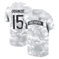 Johmsee C.Bears #15 Rome Odunze Player Arctic Camo Salute to Service Performance T-Shirt Limited Stitched Jerseys