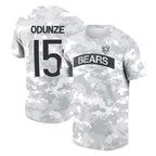 Johmsee C.Bears #15 Rome Odunze Player Arctic Camo Salute to Service Performance T-Shirt Limited Stitched Jerseys