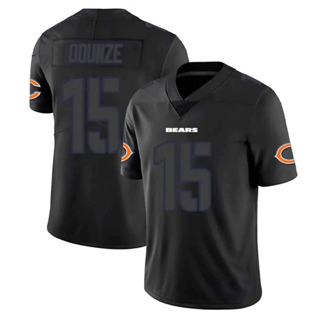 Johmsee C.Bears #15 Rome Odunze Player Black Impact Limited Game Stitched Jerseys