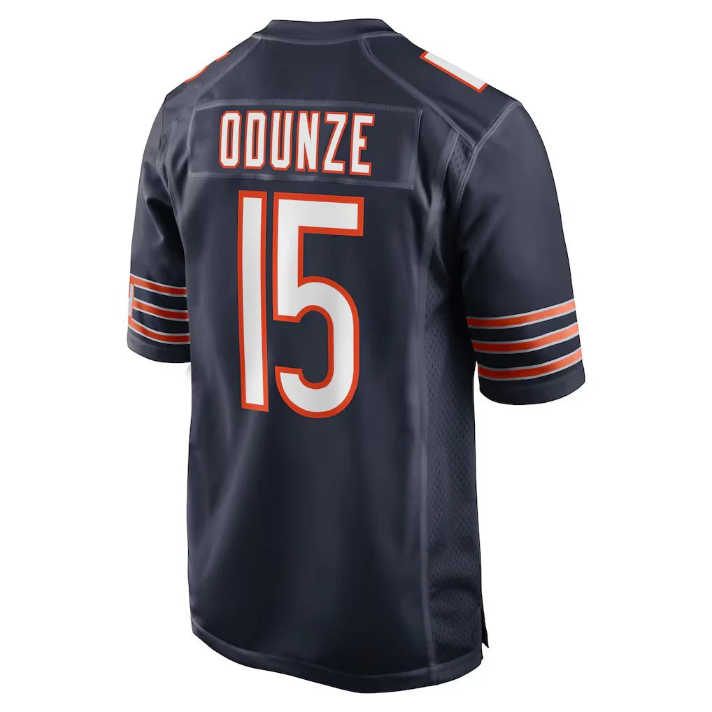 Johmsee C.Bears #15 Rome Odunze Player Navy Home Game Stitched Jerseys