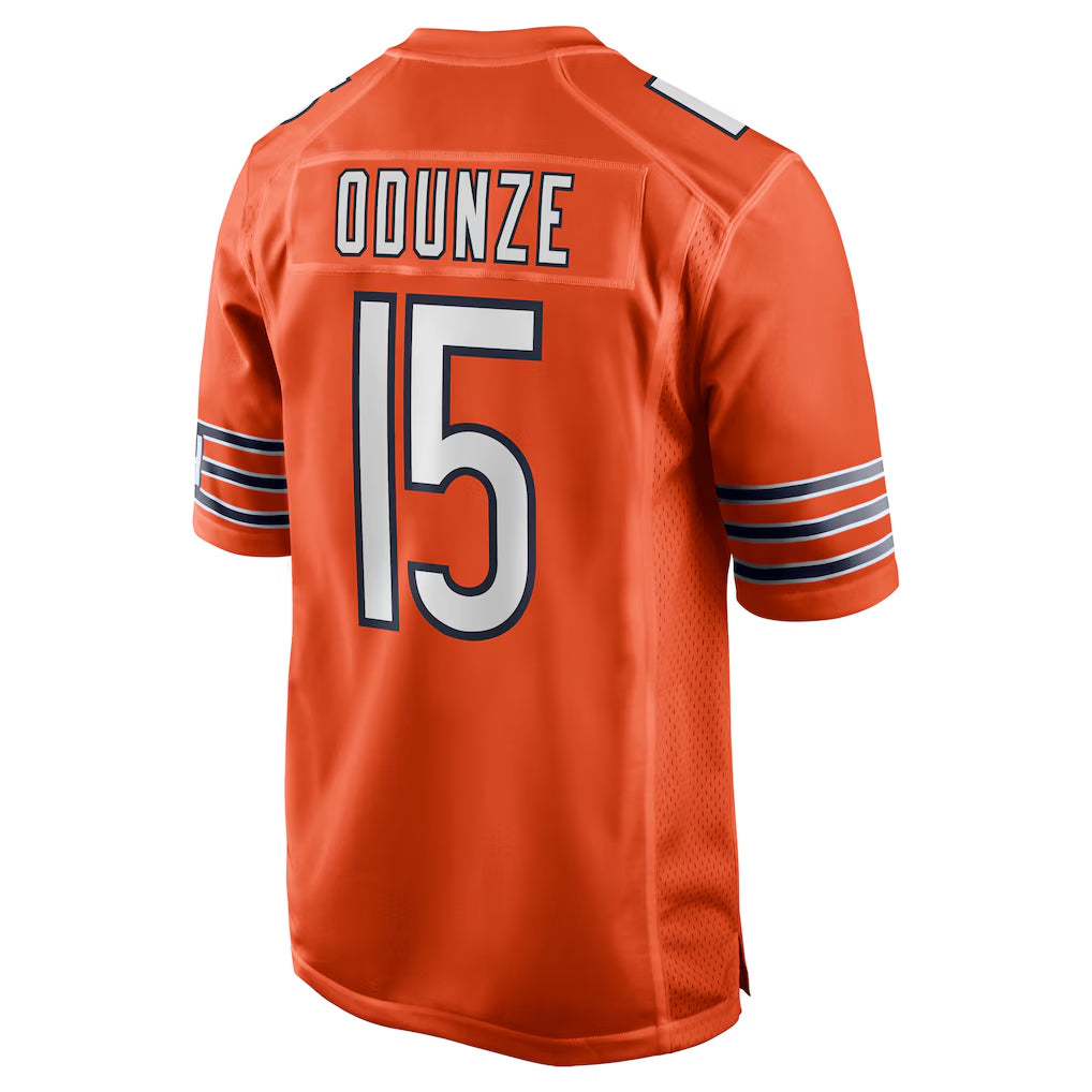 Johmsee C.Bears #15 Rome Odunze Player Orange Home Game Stitched Jerseys