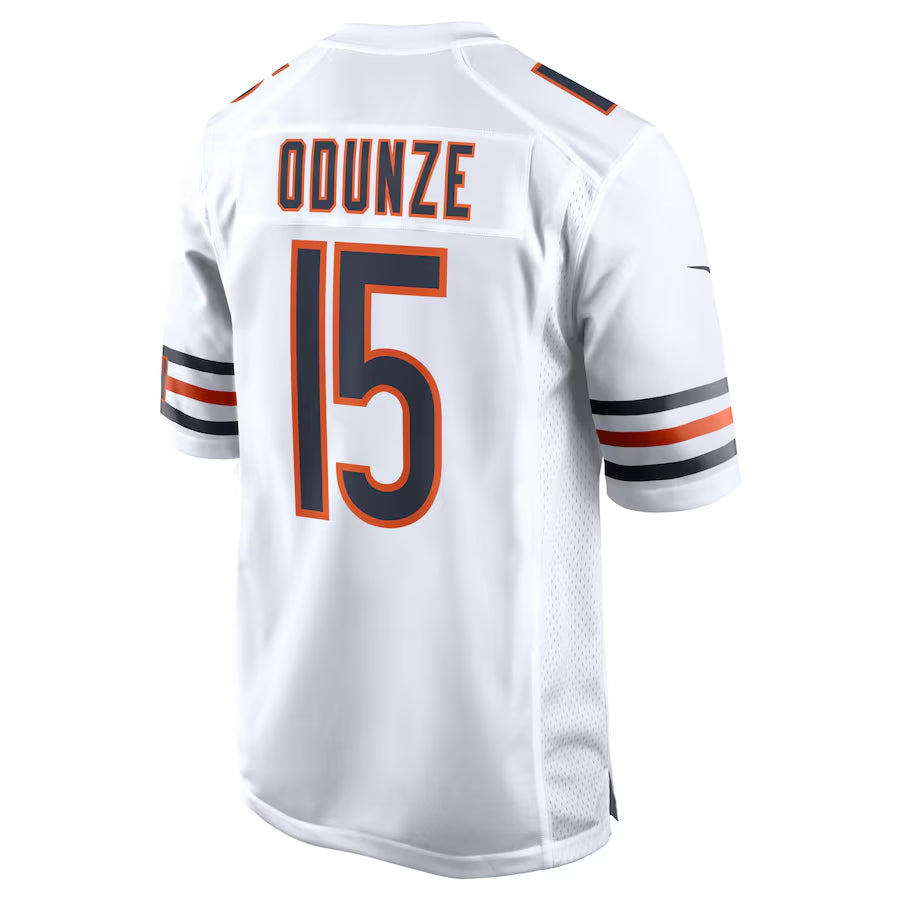 Johmsee C.Bears #15 Rome Odunze Player White Home Game Stitched Jerseys