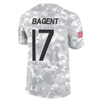 Johmsee C.Bears #17 Tyson Bagent Player Arctic Camo Salute to Service Limited Stitched Jerseys