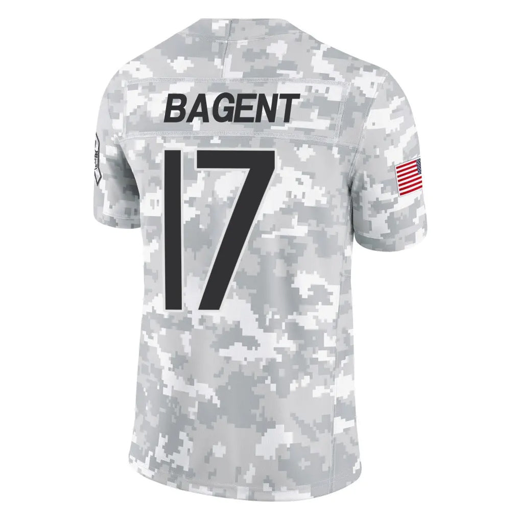 Johmsee C.Bears #17 Tyson Bagent Player Arctic Camo Salute to Service Limited Stitched Jerseys