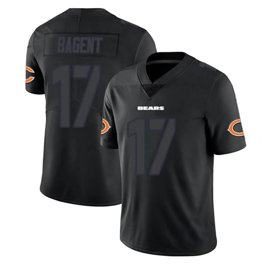 Johmsee C.Bears #17 Tyson Bagent Player Black Impact Limited Game Stitched Jerseys