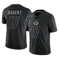 Johmsee C.Bears #17 Tyson Bagent Player Black REFLECTIVE Limited Game Stitched Jerseys