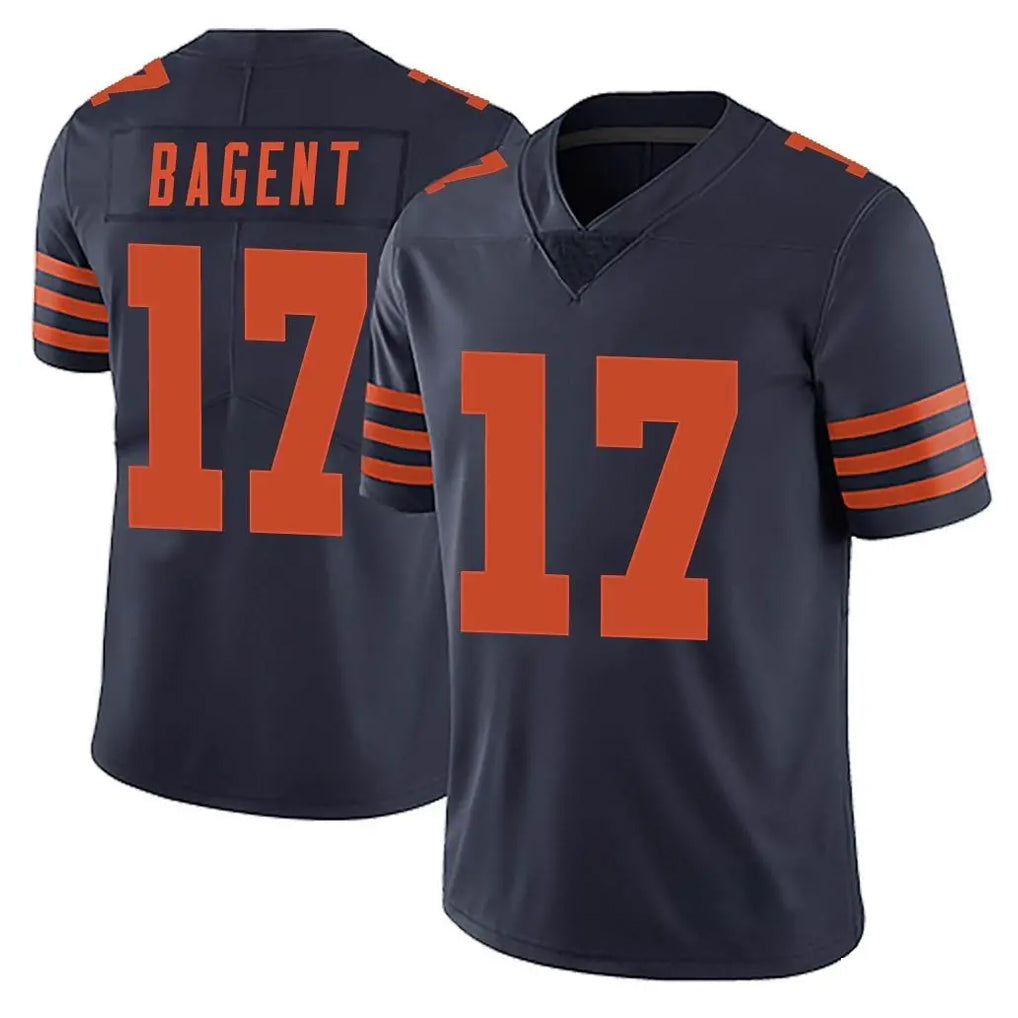 Johmsee C.Bears #17 Tyson Bagent Player Navy Blue Alternate Vapor Untouchable Limited Stitched Jerseys