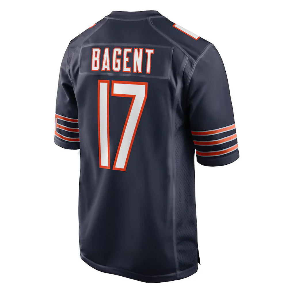 Johmsee C.Bears #17 Tyson Bagent Player Navy Home Game Stitched Jerseys