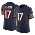 Johmsee C.Bears #17 Tyson Bagent Player Navy Vapor F.U.S.E. Limited Home Game Stitched Jerseys