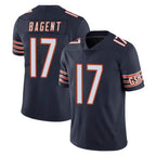 Johmsee C.Bears #17 Tyson Bagent Player Navy Vapor Untouchable Limited Home Game Stitched Jerseys