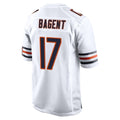 Johmsee C.Bears #17 Tyson Bagent Player White Home Game Stitched Jerseys