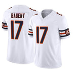 Johmsee C.Bears #17 Tyson Bagent Player White Vapor F.U.S.E. Limited Home Game Stitched Jerseys