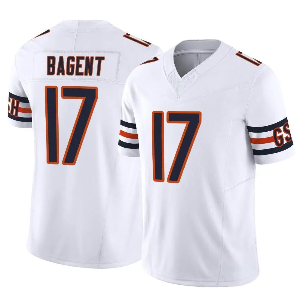 Johmsee C.Bears #17 Tyson Bagent Player White Vapor F.U.S.E. Limited Home Game Stitched Jerseys