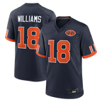 Johmsee C.Bears #18 Caleb Williams Navy 2026 Rivalries Collection Game Stitched Jerseys