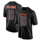 Johmsee C.Bears #18 Caleb Williams Player Carbon Black Fashion Game Stitched Jerseys