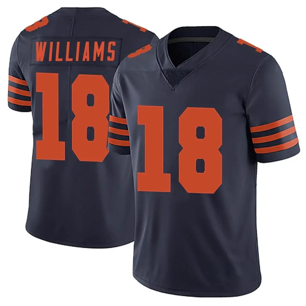 Johmsee C.Bears #18 Caleb Williams Player Navy Blue Alternate Vapor Untouchable Limited Stitched Jerseys