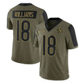 Johmsee C.Bears #18 Caleb Williams Player Olive Salute to Service Limited Stitched Jerseys