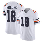 Johmsee C.Bears #18 Caleb Williams Player White Classic Vapor Limited Home Game Stitched Jerseys