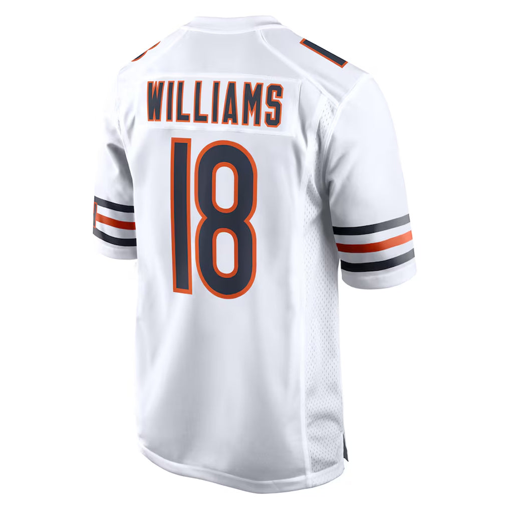 Johmsee C.Bears #18 Caleb Williams Player White Home Game Stitched Jerseys