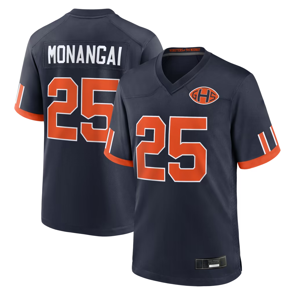 Johmsee C.Bears #25 Kyle Monangai Navy 2026 Rivalries Collection Game Stitched Jerseys