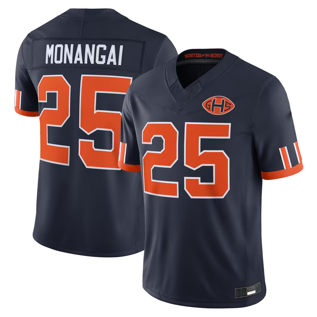 Johmsee C.Bears #25 Kyle Monangai Navy 2026 Rivalries Collection Stitched Limited Stitched Jerseys