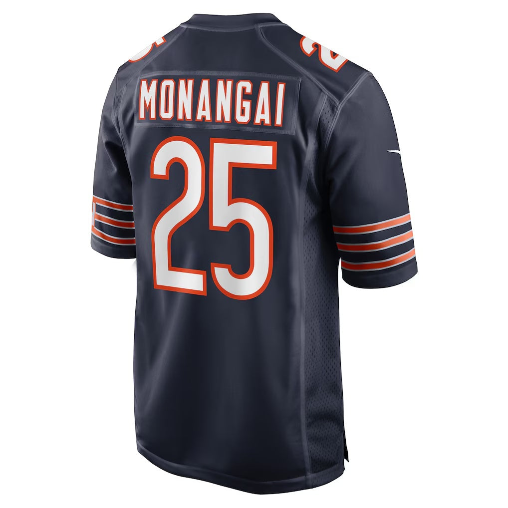Johmsee C.Bears #25 Kyle Monangai Navy Team Game Stitched Jerseys
