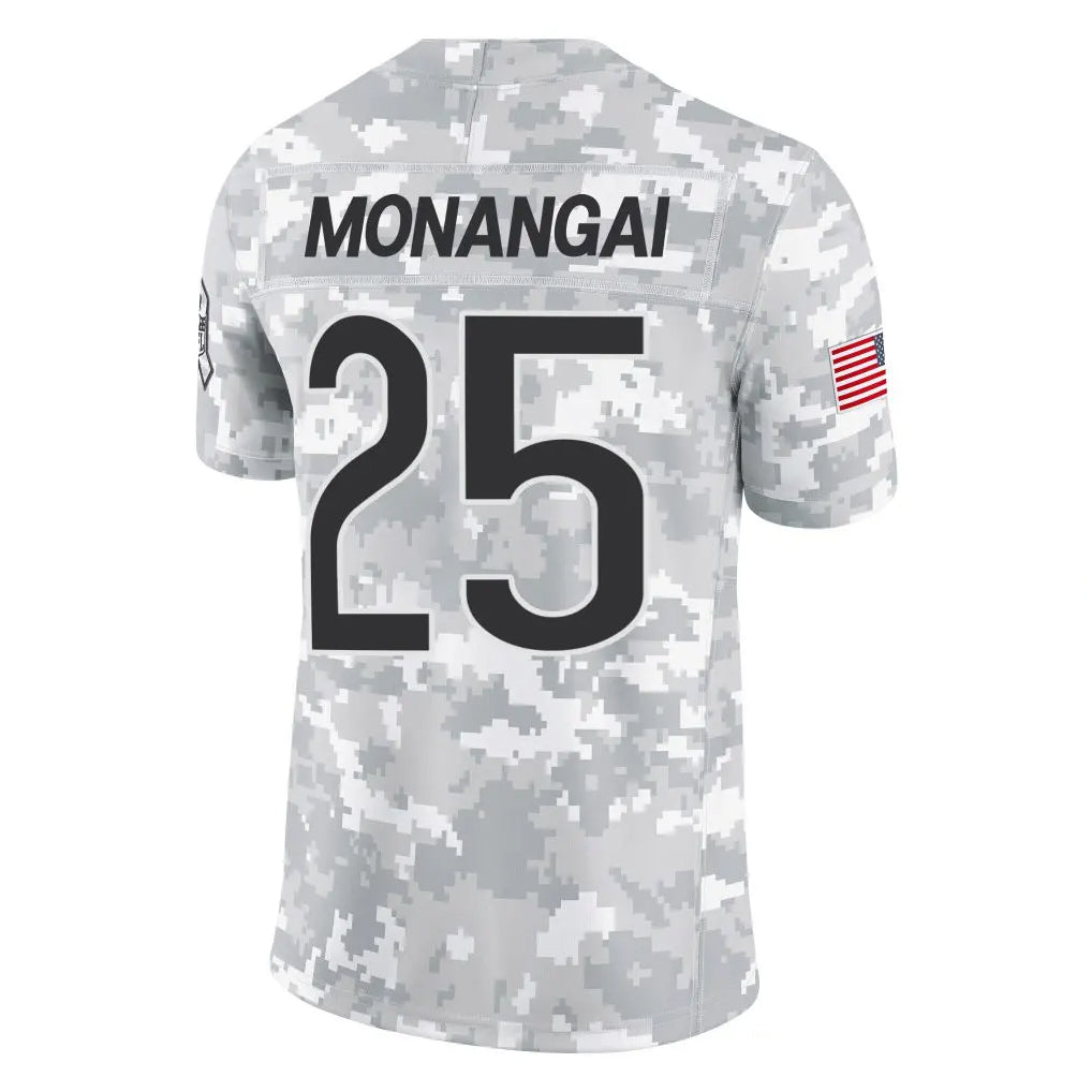 Johmsee C.Bears #25 Kyle Monangai Player Arctic Camo Salute to Service Limited Stitched Jerseys