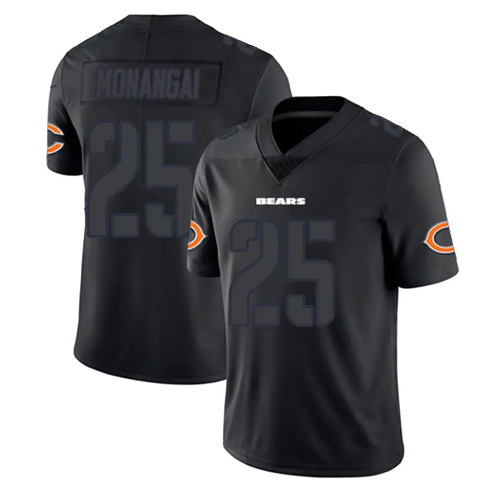 Johmsee C.Bears #25 Kyle Monangai Player Black Impact Limited Game Stitched Jerseys