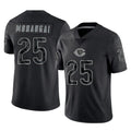 Johmsee C.Bears #25 Kyle Monangai Player Black REFLECTIVE Limited Game Stitched Jerseys