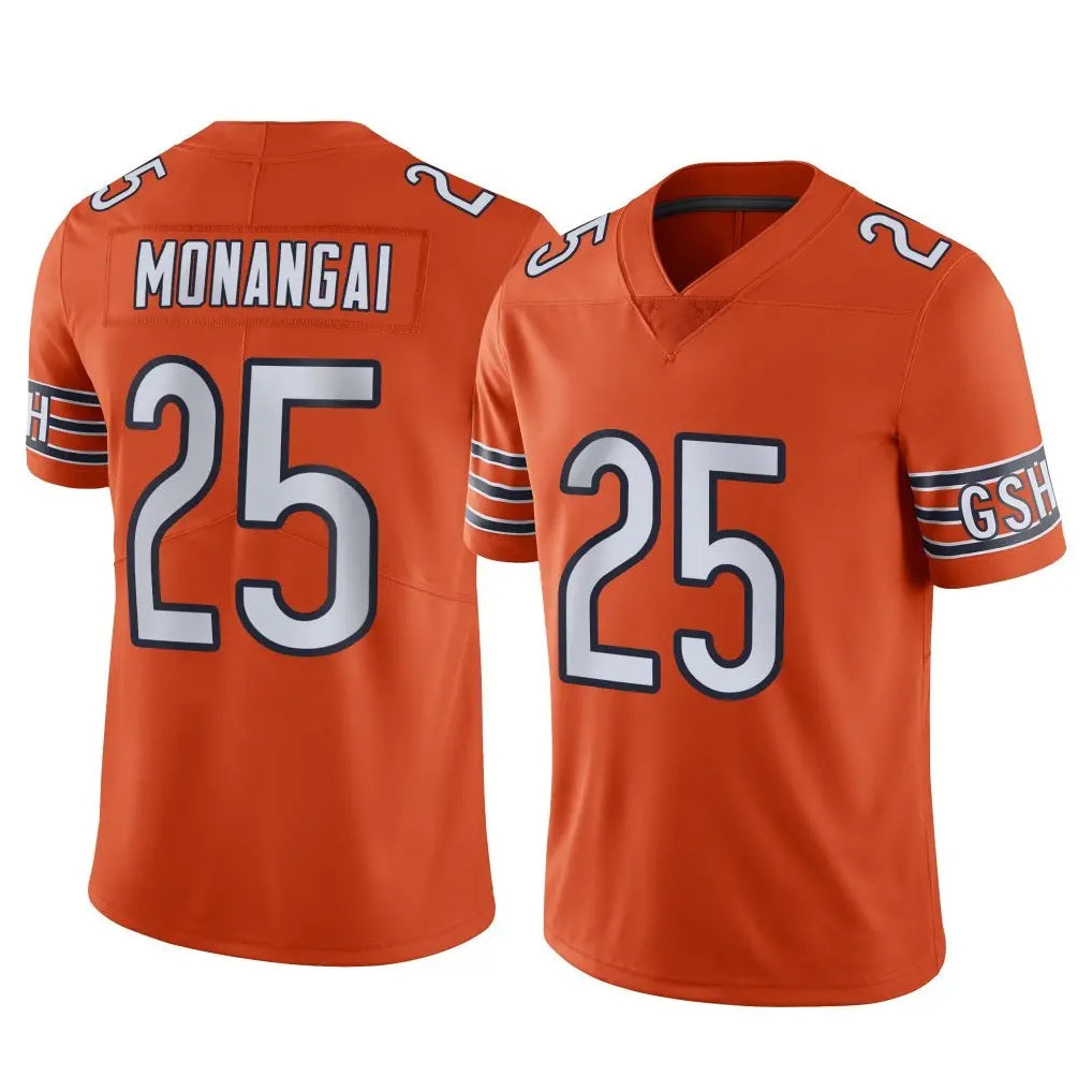 Johmsee C.Bears #25 Kyle Monangai Player Orange Alternate Vapor Limited Home Game Stitched Jerseys