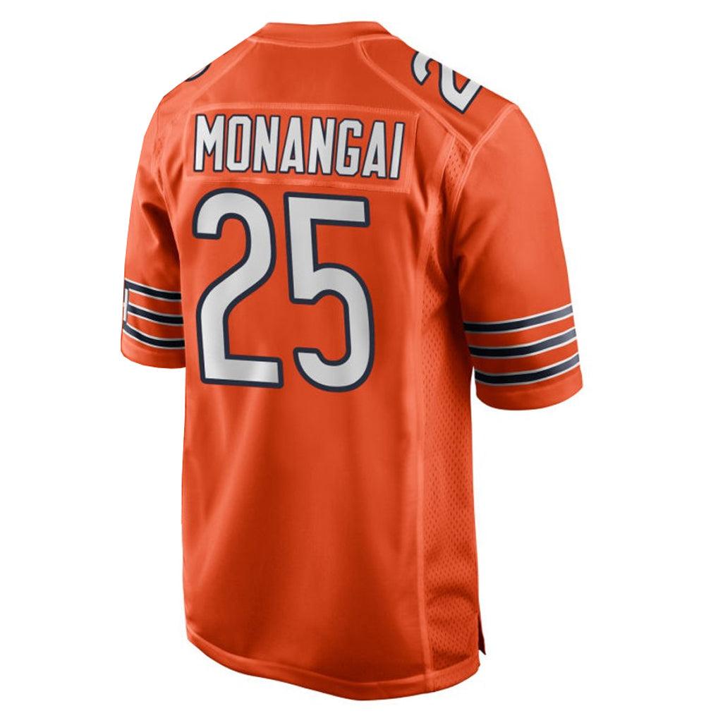 Johmsee C.Bears #25 Kyle Monangai Player Orange Home Game Stitched Jerseys