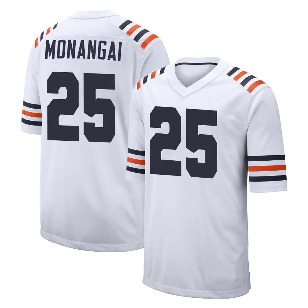 Johmsee C.Bears #25 Kyle Monangai Player White Classic Home Game Stitched Jerseys